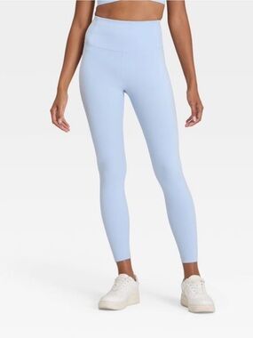 All In Motion Women's Dynamic Flex High-Rise 7/8 Leggings, L - Light Blue